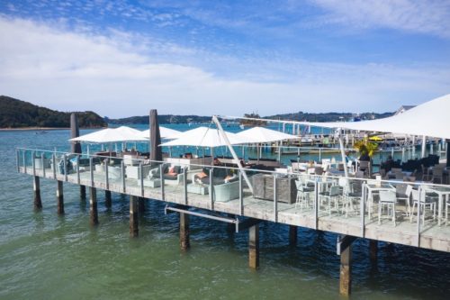 Dock Umbrellas - Zane Grey Restaurant and Bar - Bay Of Islands